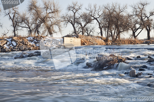 Image of river diversion dam in Colorado