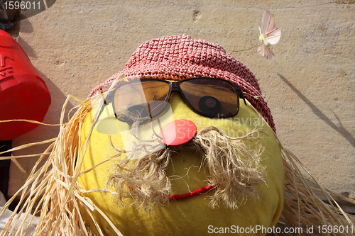 Image of scarecrow contest of all forms in France