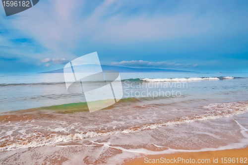 Image of Maui Island in Hawaii, beach, sand, ocean