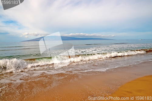 Image of Maui Island in Hawaii, beach, sand, ocean