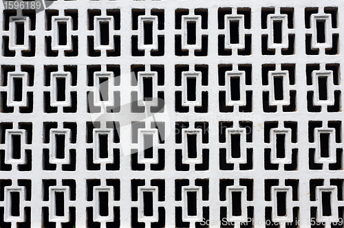 Image of Patterns of an old white window