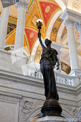 Image of Statue in Library Congress in Washington DC