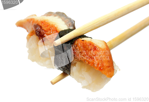 Image of sushi with smoked eel
