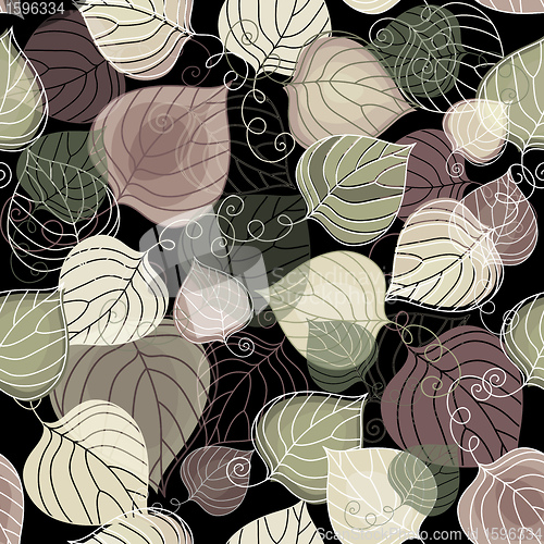 Image of Dark autumn seamless pattern