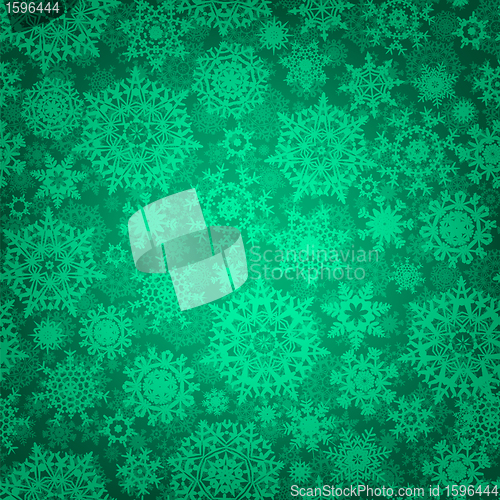 Image of Seamless deep green christmas texture. EPS 8