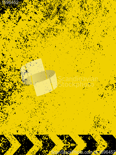 Image of A grungy and worn hazard stripes texture. EPS 8