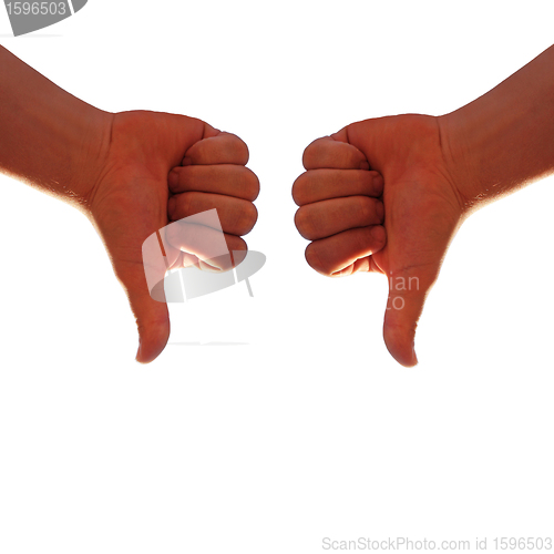 Image of two hands facing down