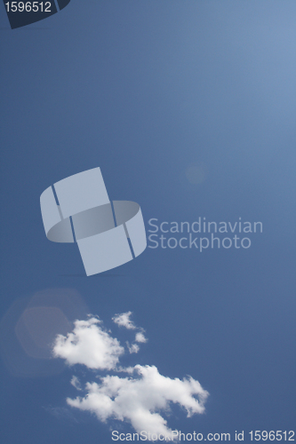 Image of Some clouds on blue sky