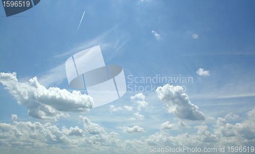 Image of white clouds - blue sky