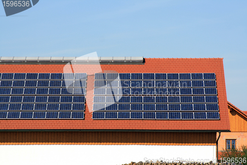 Image of solar plants on the roof