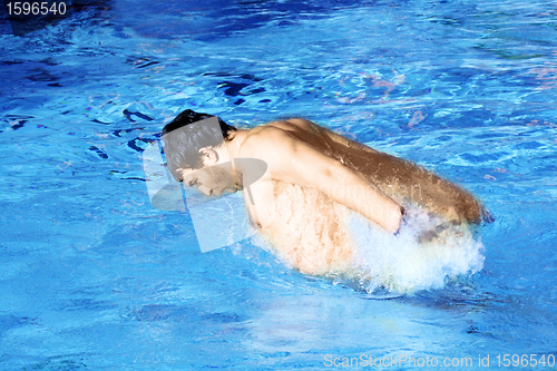 Image of young swimmer in pool