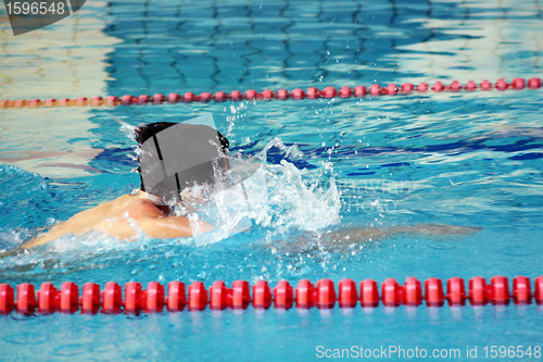 Image of swimmer in water