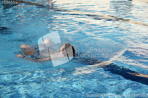 Image of backstroke in pool