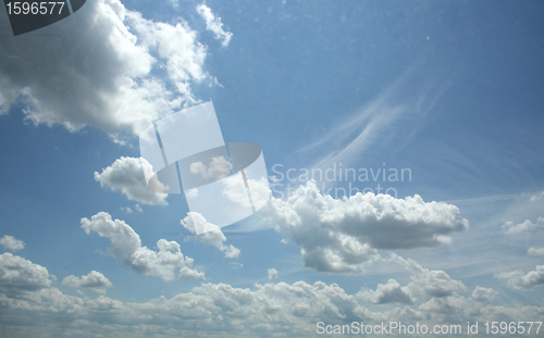 Image of sky covered by clouds  