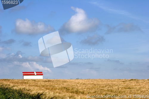 Image of summer in denmark:  beach of loekken,