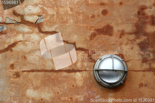 Image of lamp on a wall