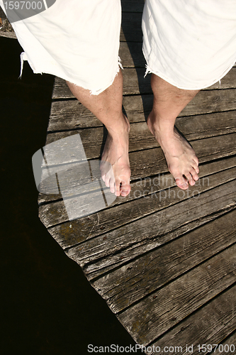 Image of man on the bridge