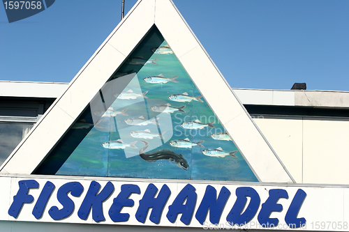Image of Fish shop sign in denmark