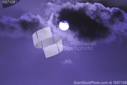 Image of sky cloud and sun