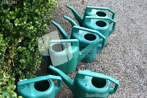 Image of watering cans