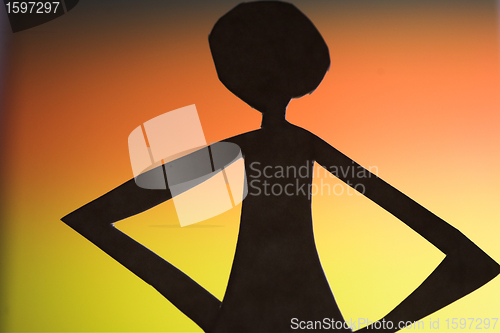 Image of woman silhouette