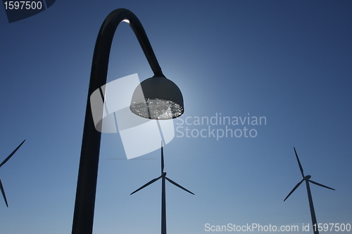 Image of electricity wind mills