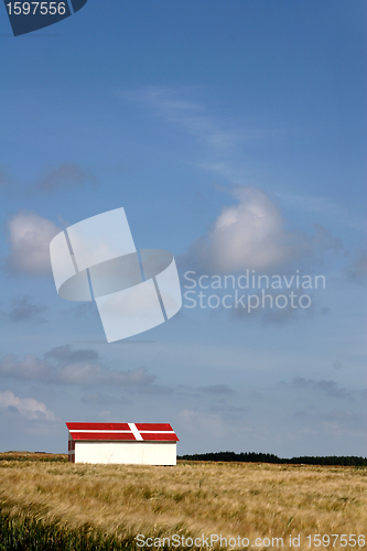 Image of summer in denmark:  beach of loekken,