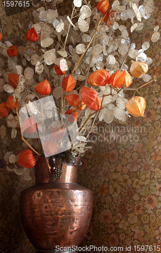 Image of Dried  flowers in a vase