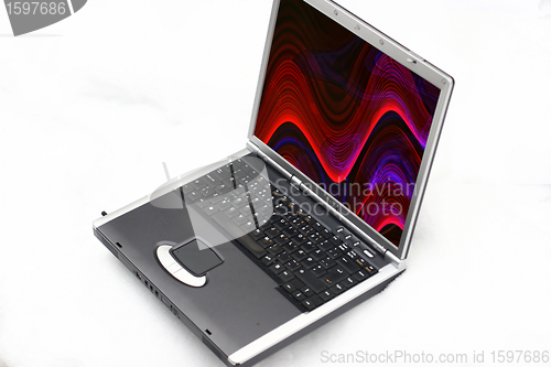 Image of computer in snow