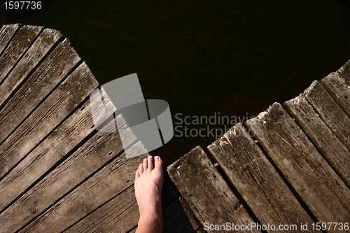 Image of man on the bridge