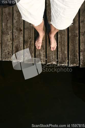Image of man on the bridge