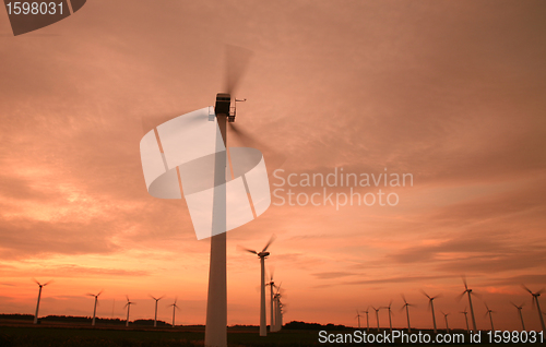 Image of electricity wind mills