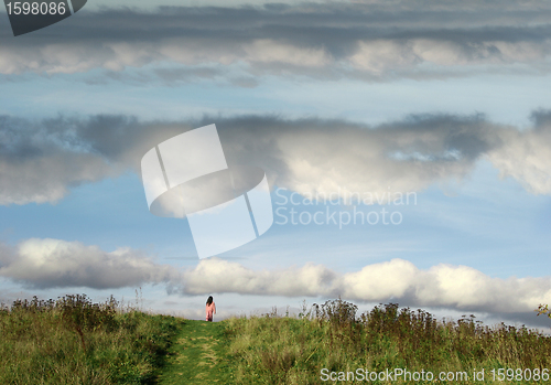 Image of child on a path 