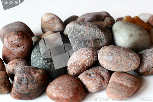 Image of ocean stones on isolated background