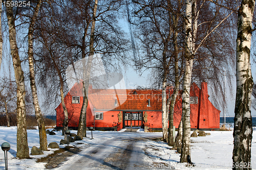 Image of old farm on danish east  coast 