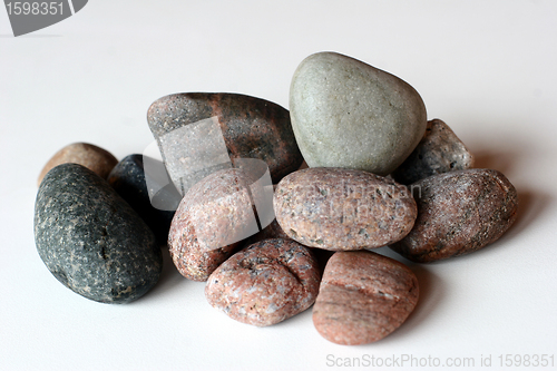 Image of ocean stones on isolated background