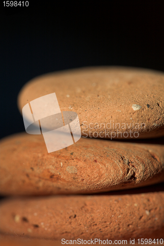 Image of ocean stones on isolated background