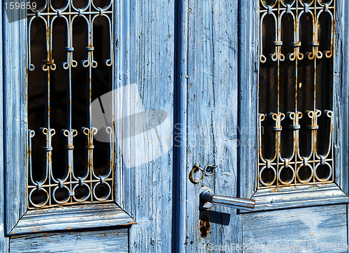 Image of blue door