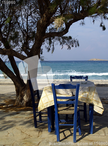 Image of Table by the sea