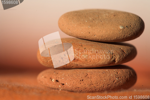 Image of ocean stones on isolated background