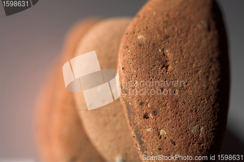 Image of ocean stones on isolated background