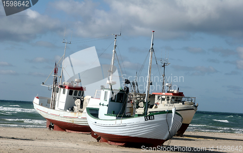 Image of fishing boats in denmark