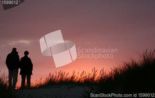 Image of  couples on the beach