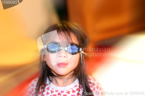 Image of  girl with 3D glasses