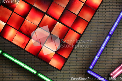 Image of electrical neon  light
