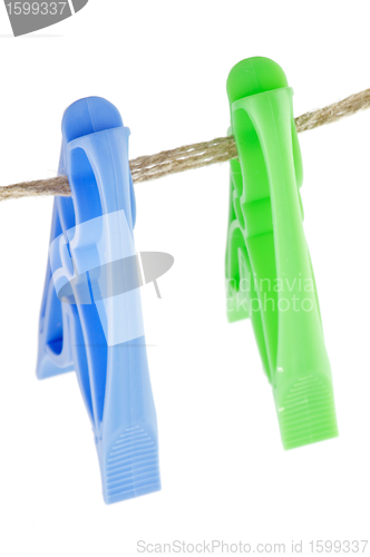 Image of Two colour Clothespins