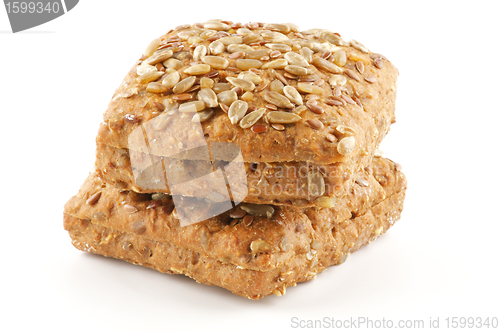 Image of Stack of Bread in sesame