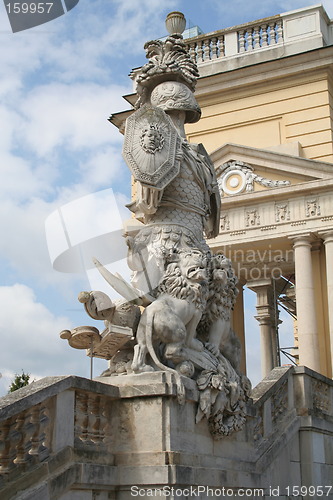 Image of Schloß Schönbrun; Gloriette, detail and statue