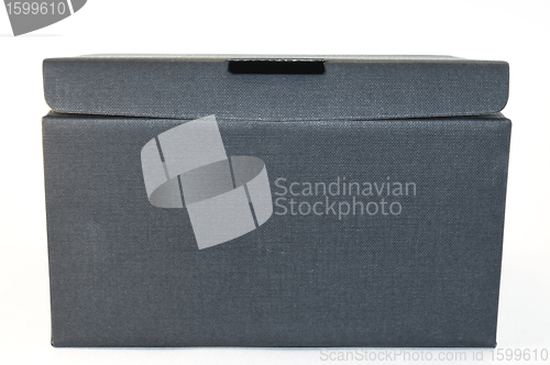 Image of Box textured black isolated on white background