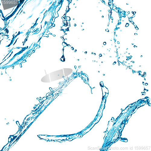 Image of Blue color water splash 